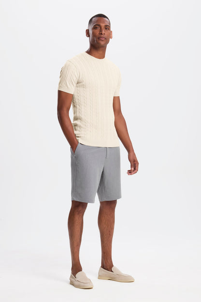 KURZARM T-SHIRT MIT DAS KABEL DESIGN