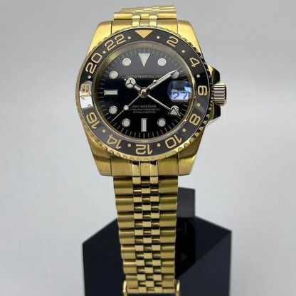 GMTEIKO WATCH | GOLD & BLACK | ANNIVERSARY BAND