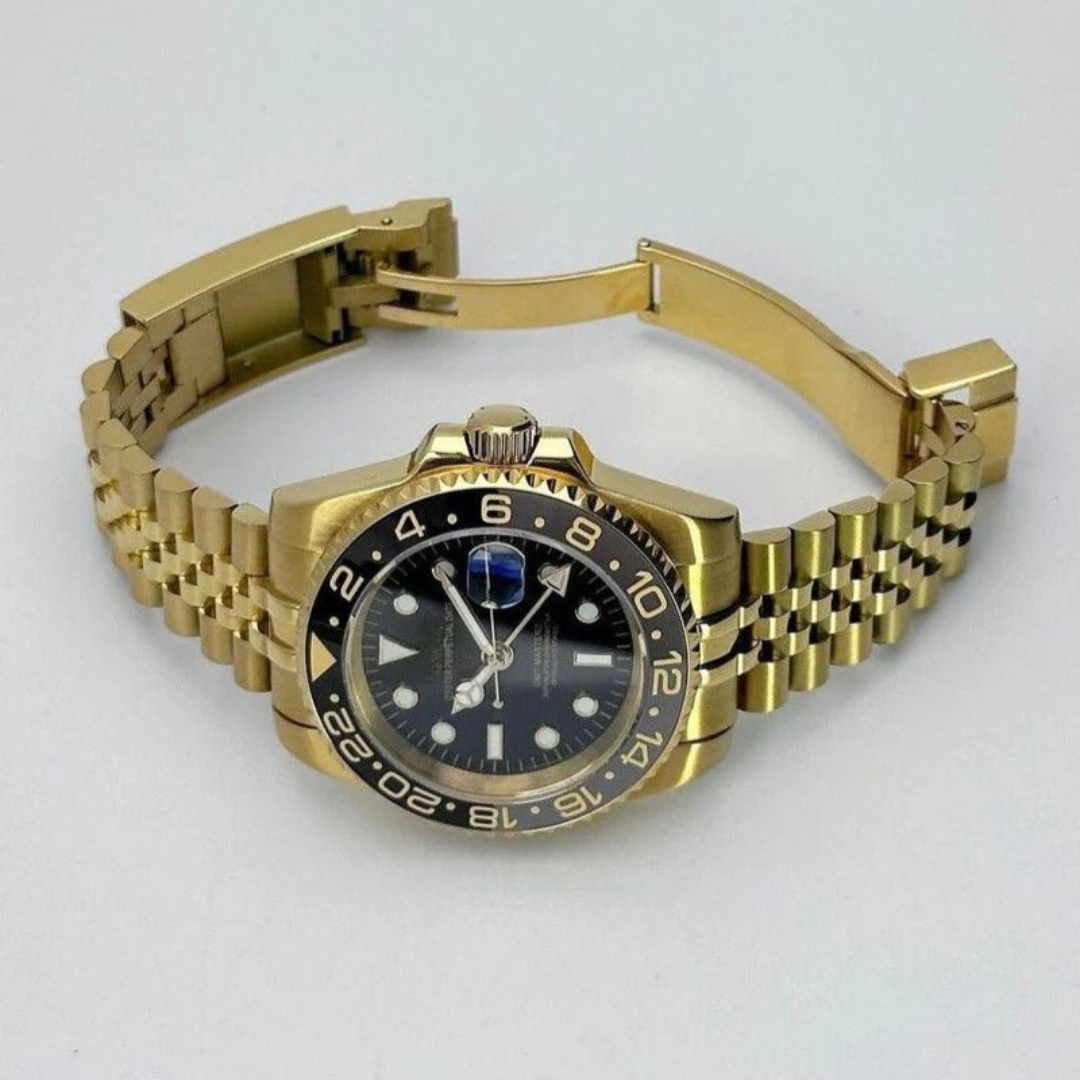 GMTEIKO WATCH | GOLD & BLACK | ANNIVERSARY BAND